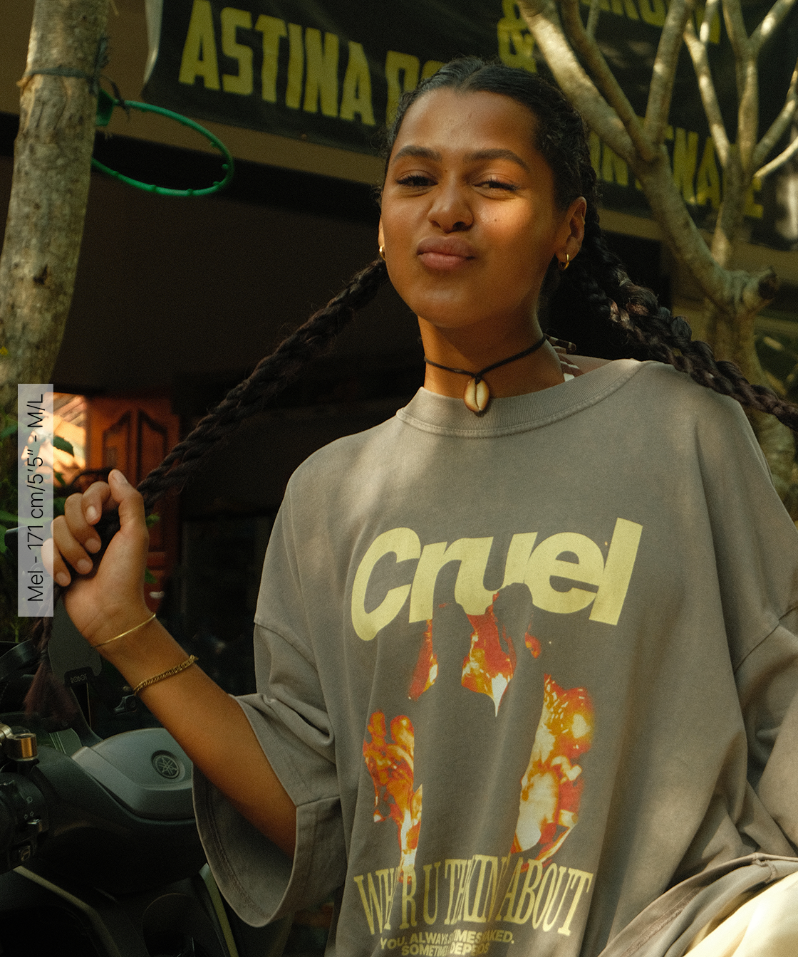 T-shirt You always gris