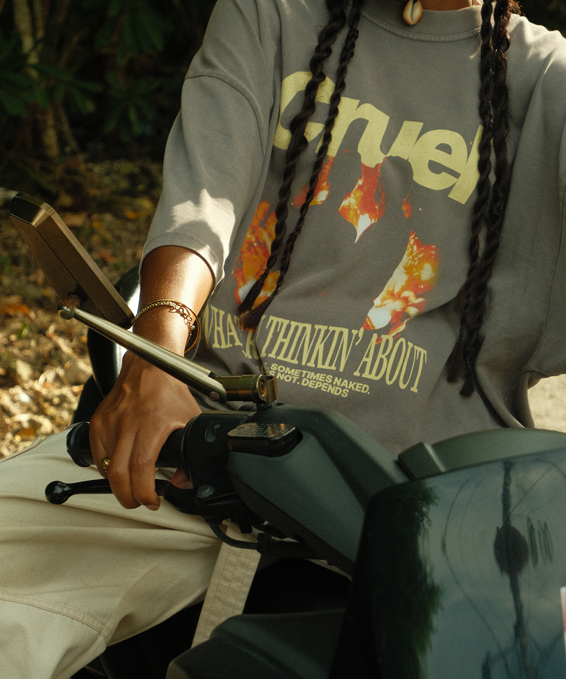 T-shirt You always gris