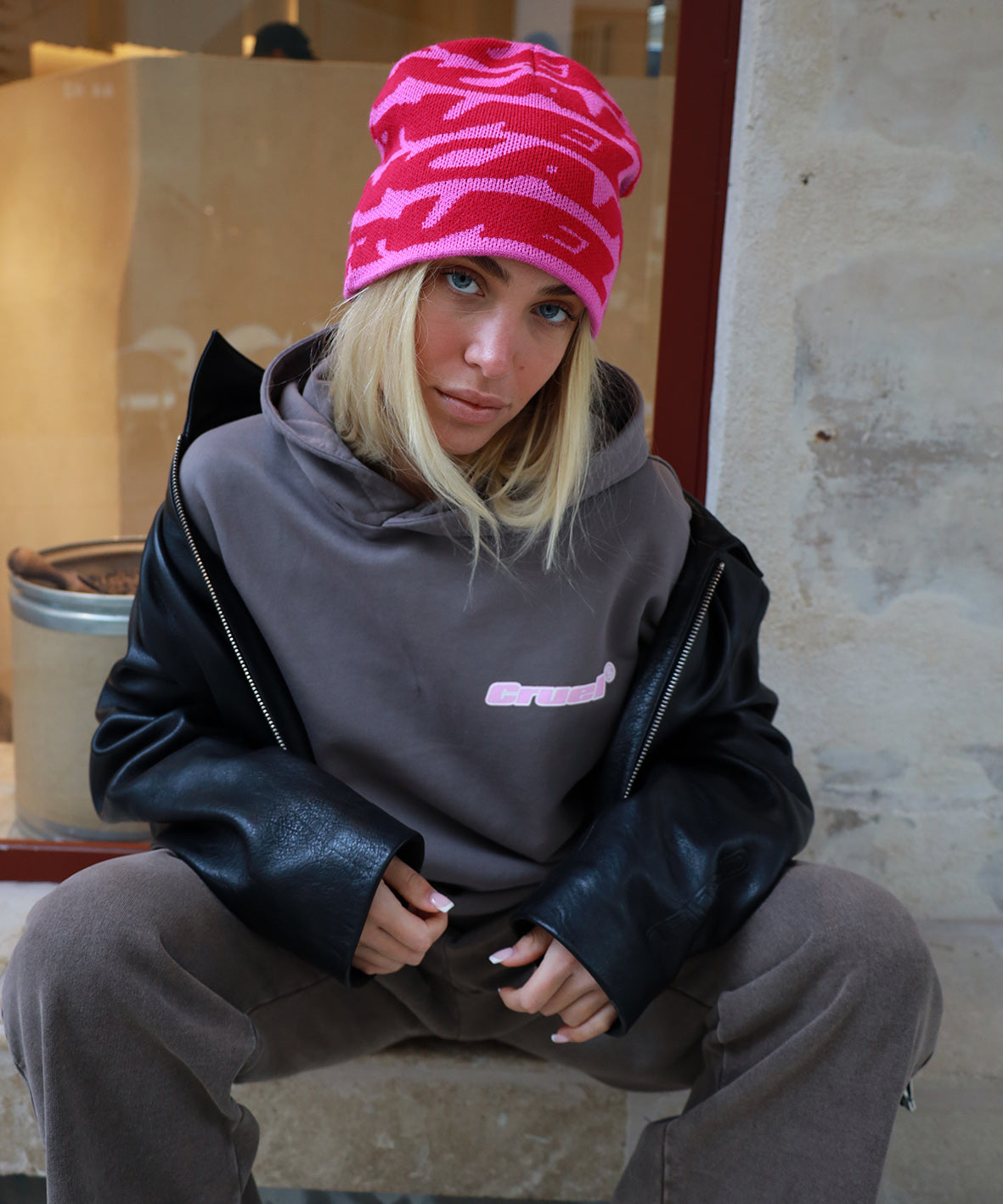 Brown fade out hoodie