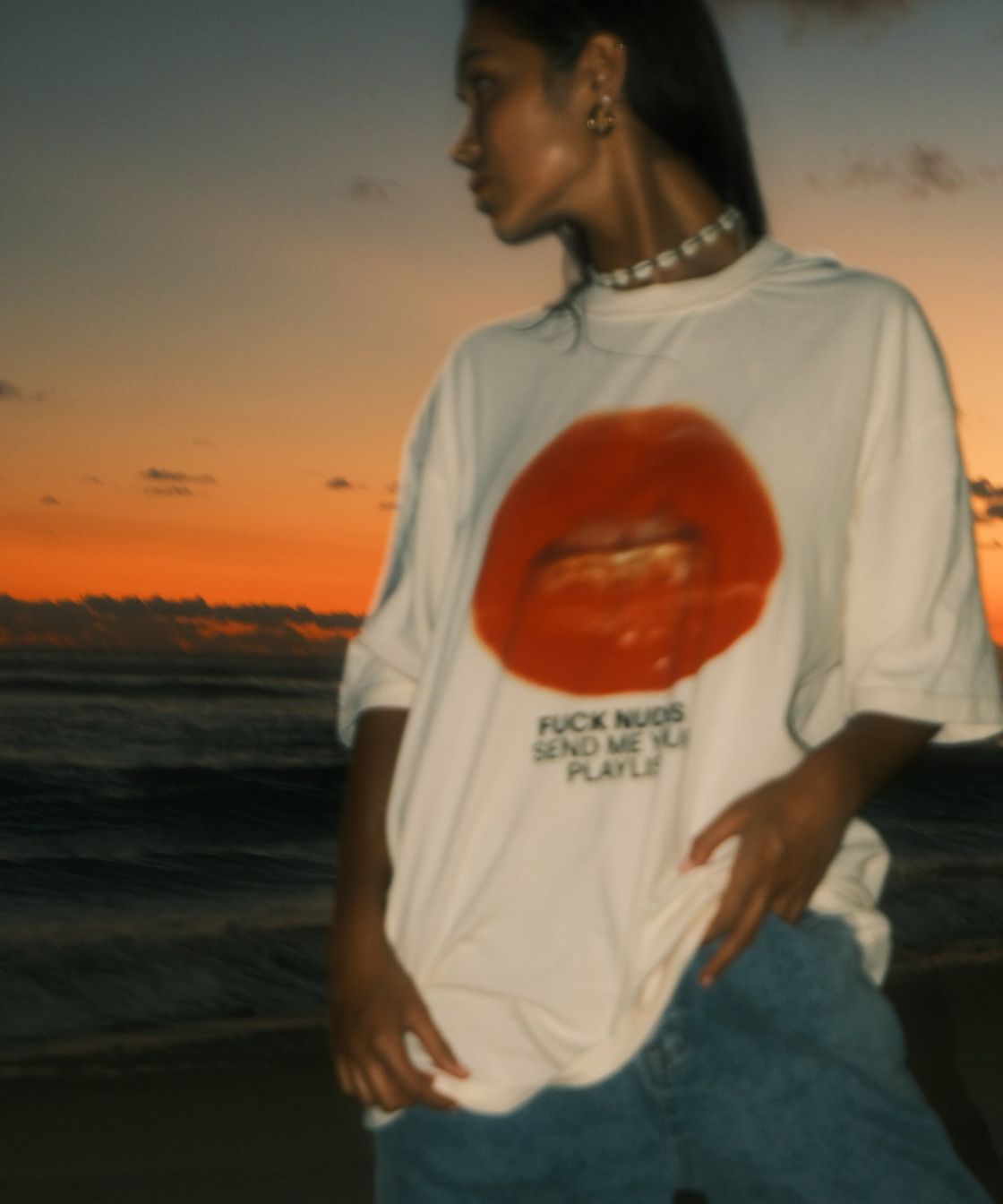 Tshirt Off-White Kiss Me