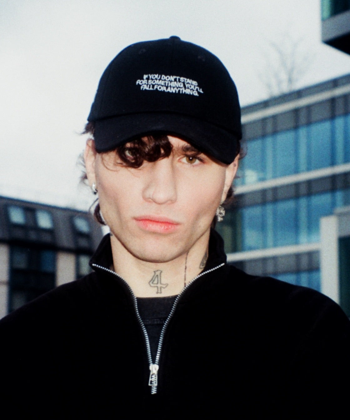 Casquette if you don't stand - noire