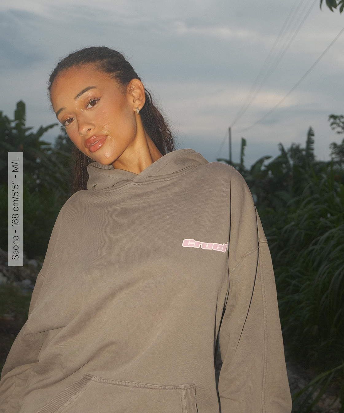 Brown fade out hoodie
