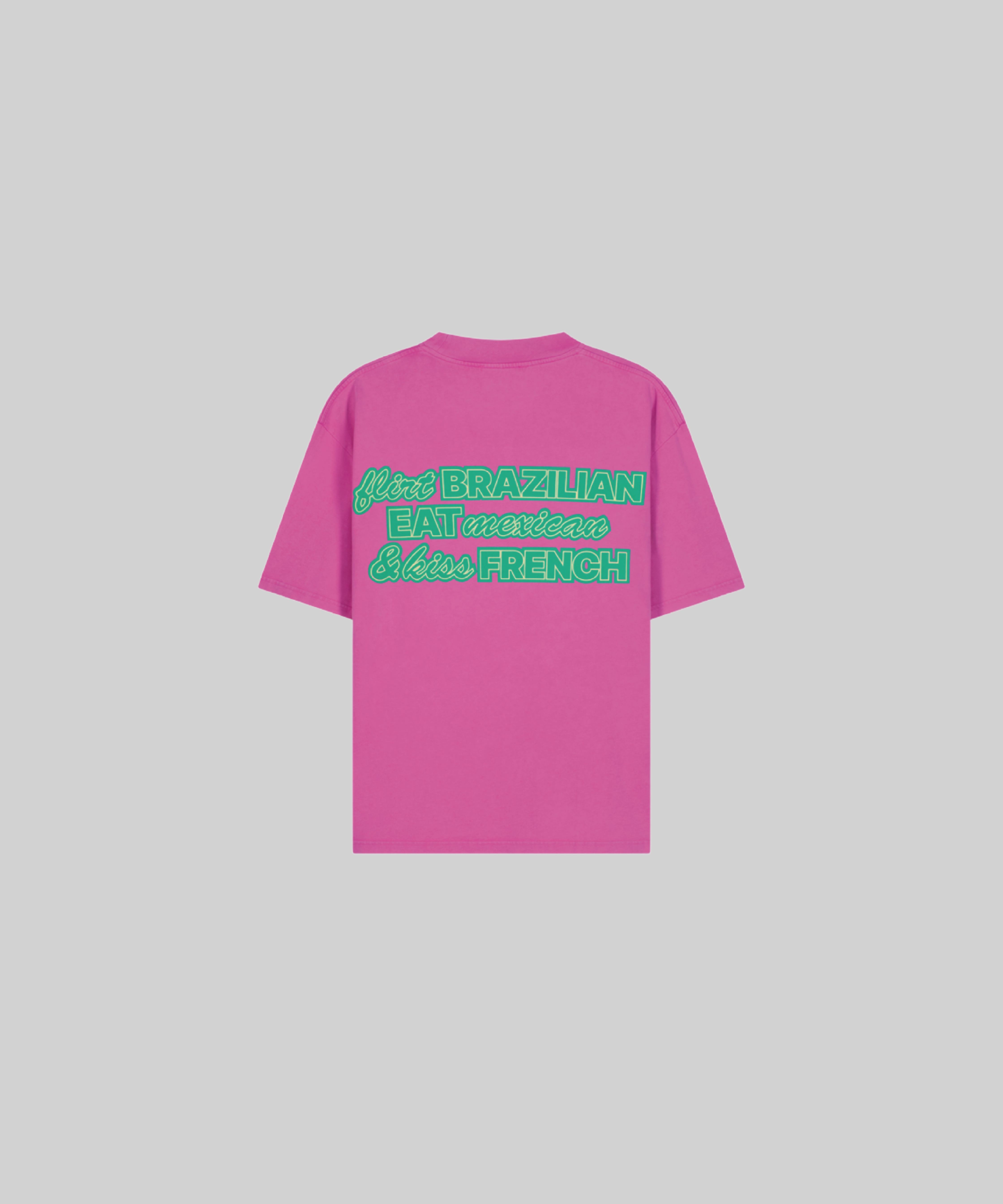 T-SHIRT ROSE KIWI