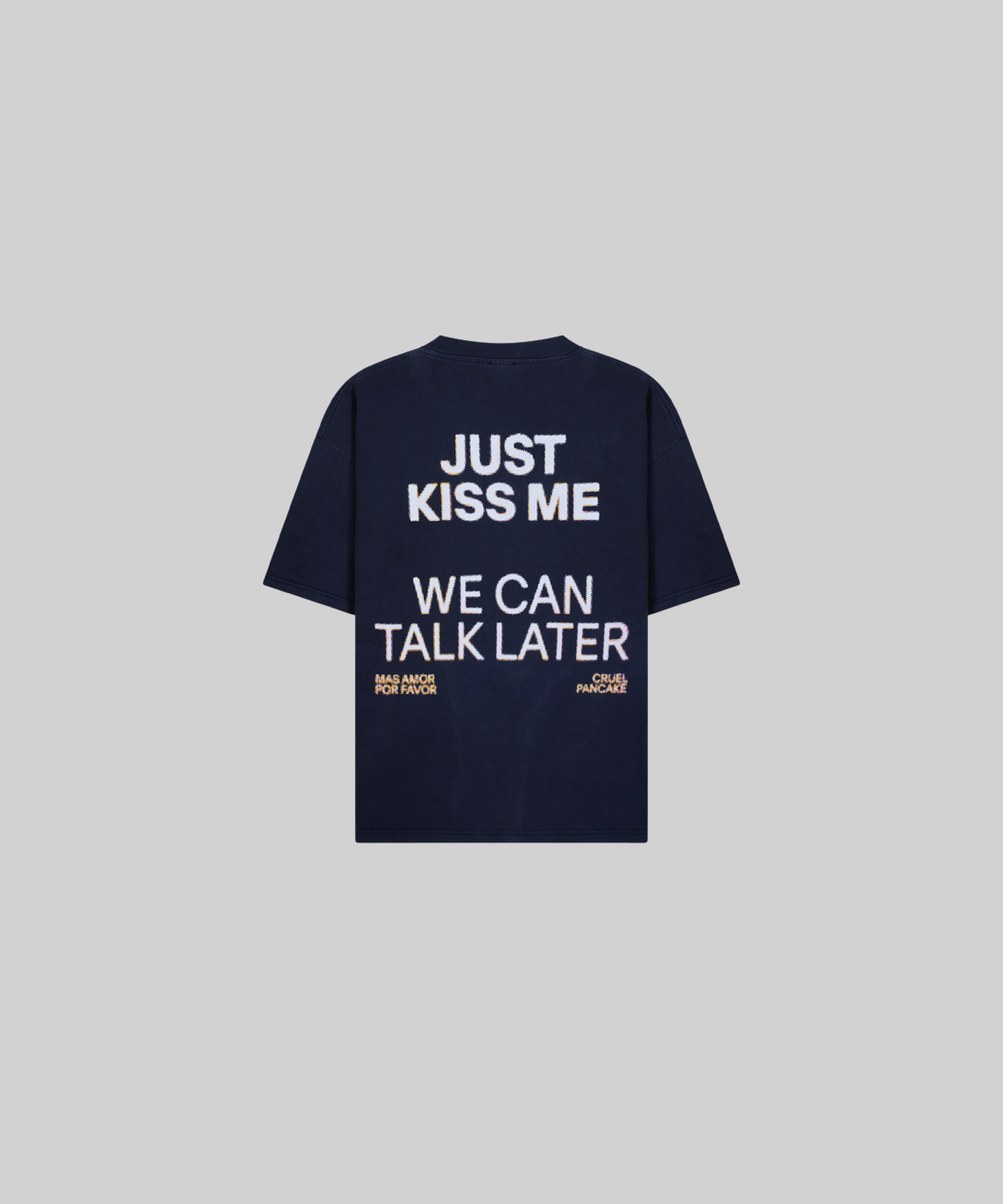 T-shirt Kiss Me gris