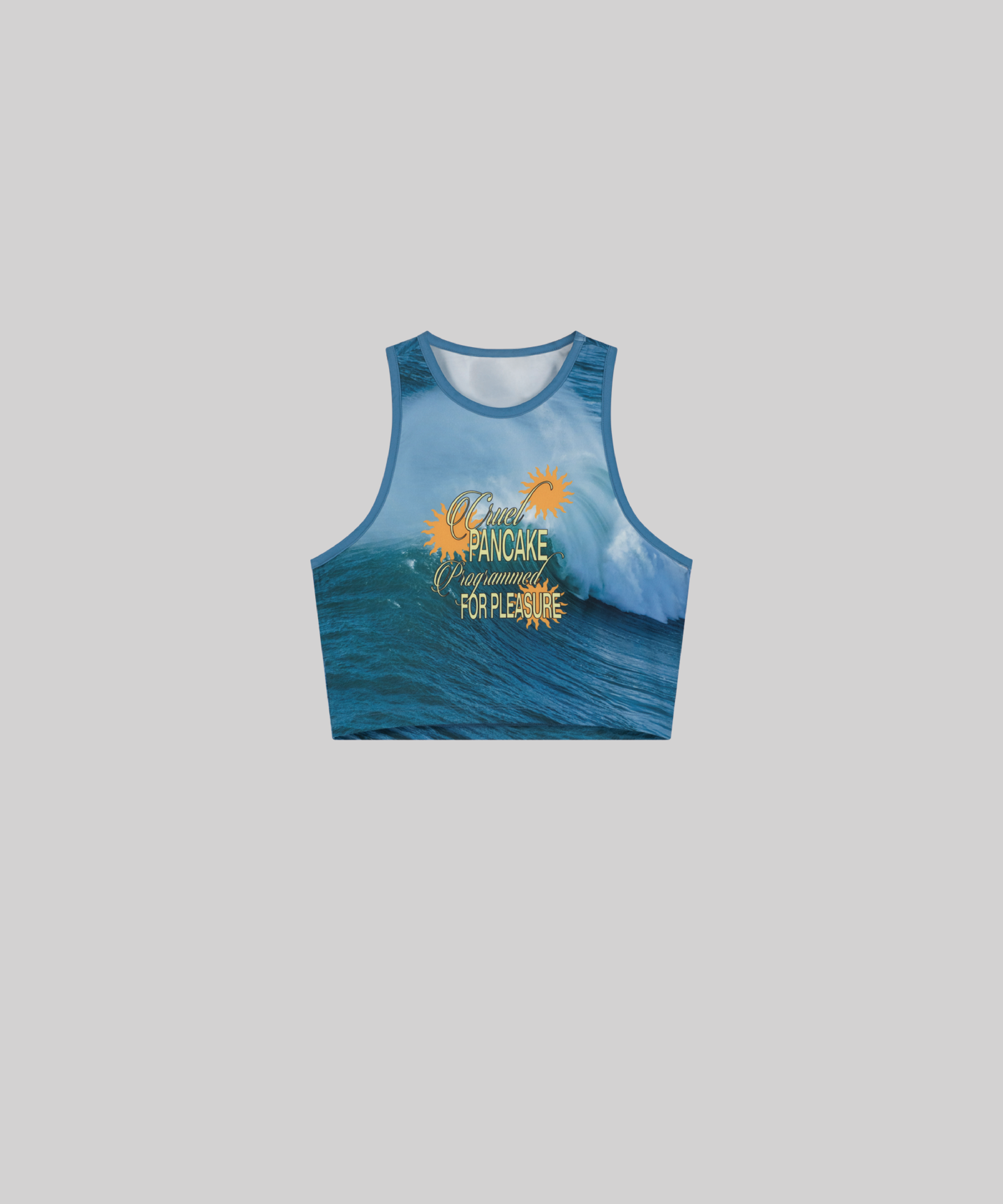 CROP TOP BLEU