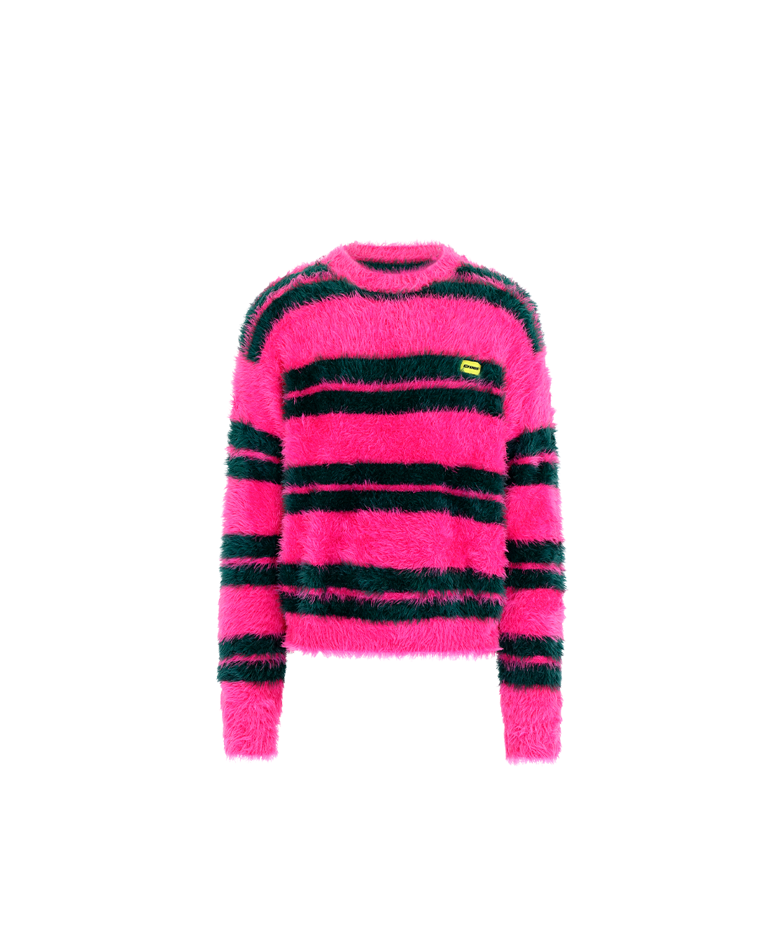 Fluffy pink knit sweat (dark)