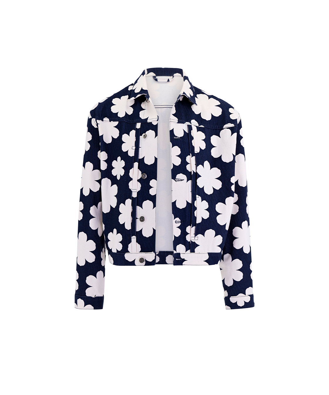 Denim jacket "Flowers"