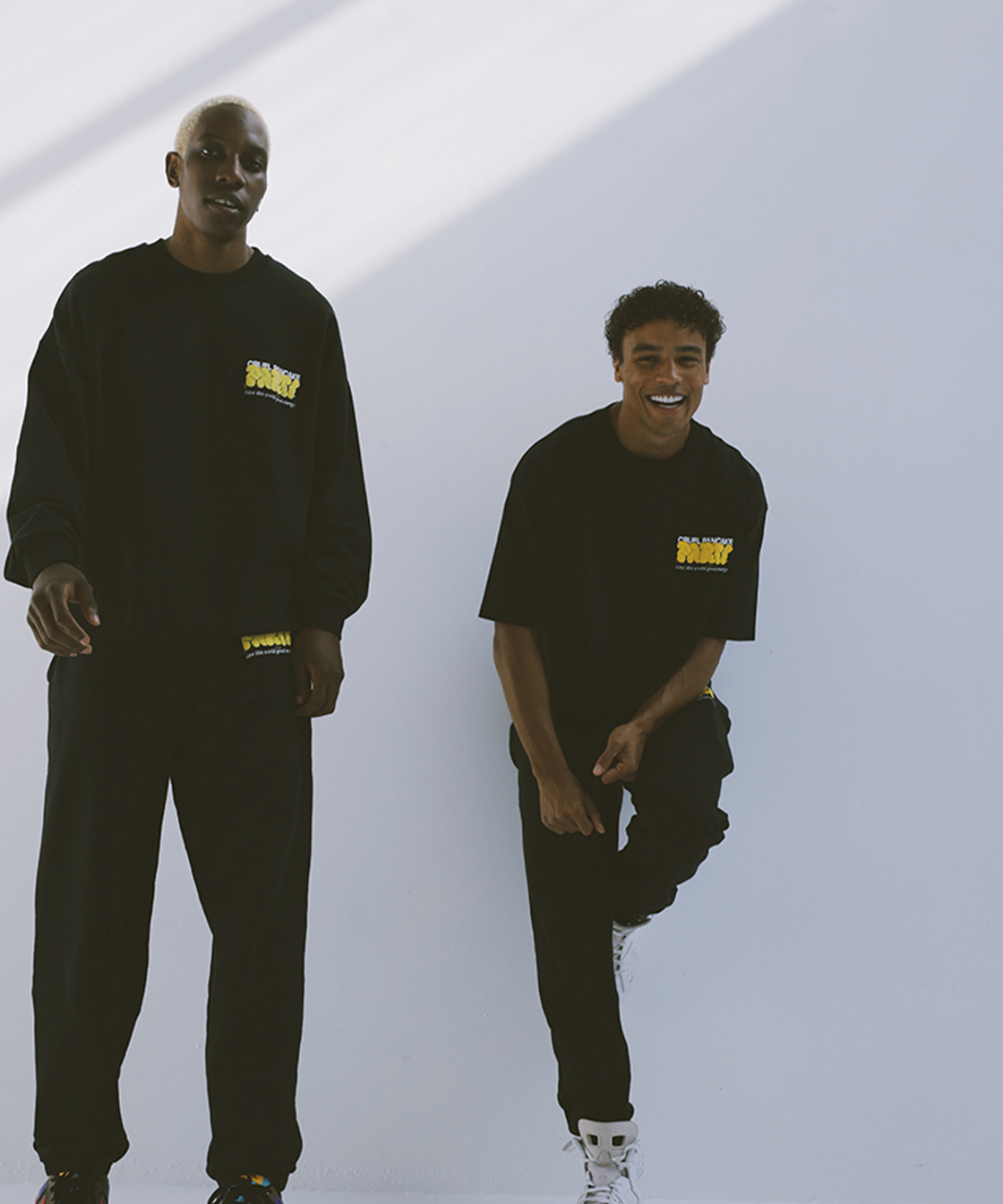 Black party crewneck