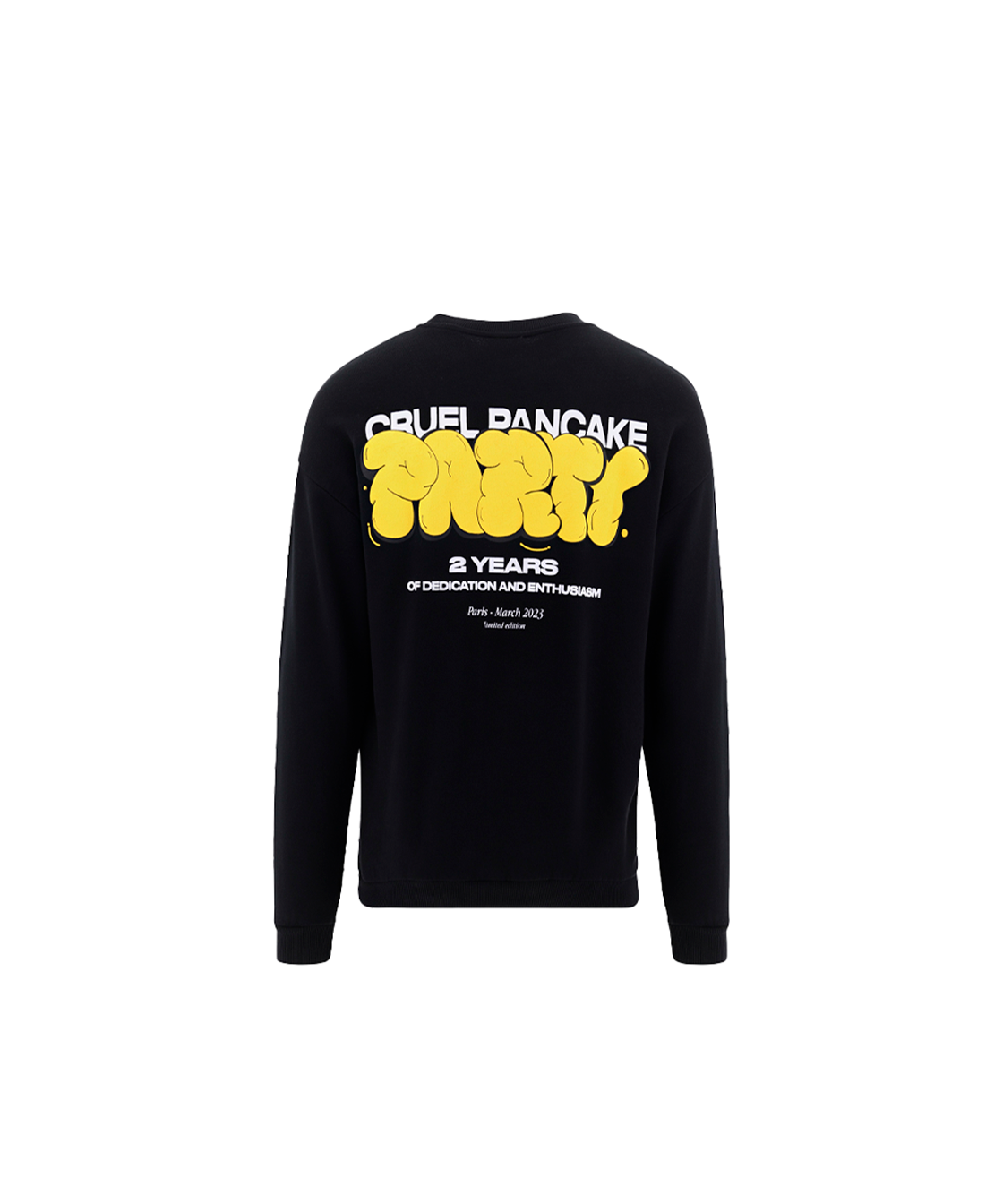 Black party crewneck