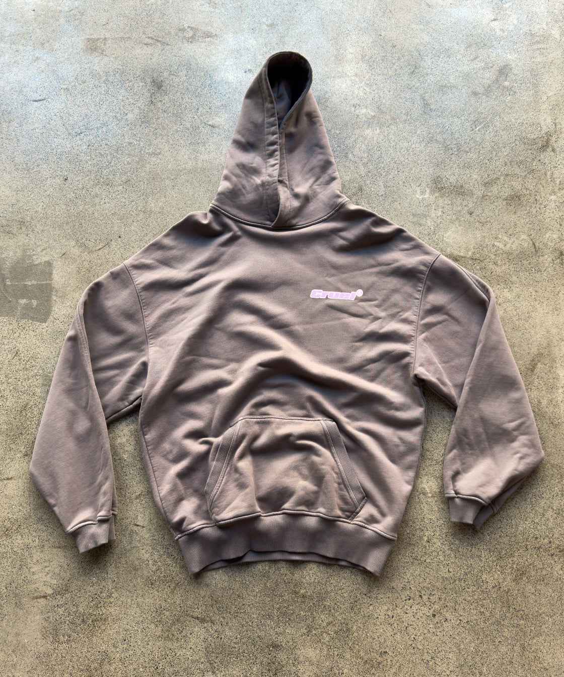 Brown fade out hoodie