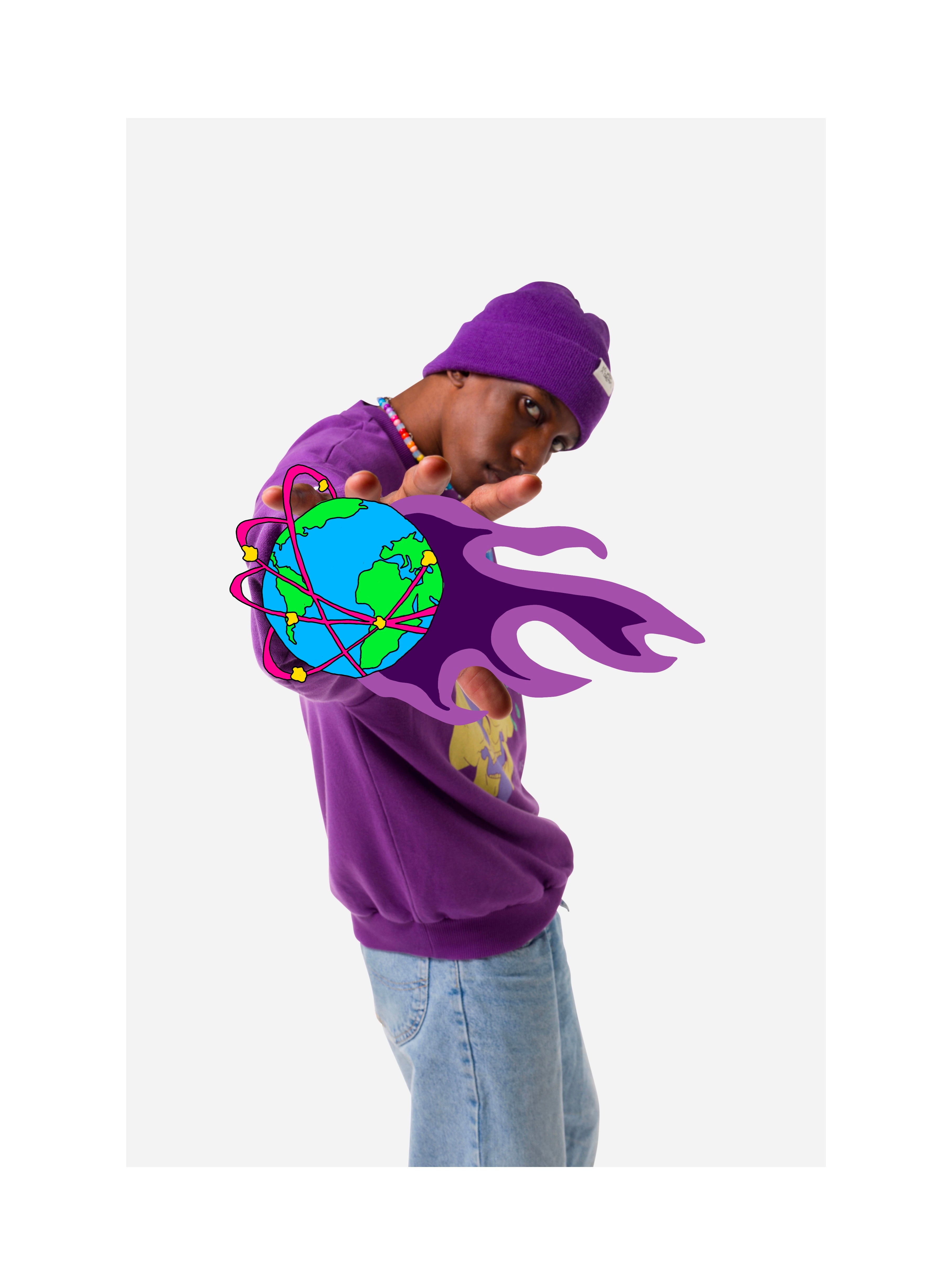 Purple KWD Beanie
